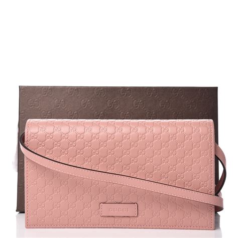 Gucci microguccissima wallet pink